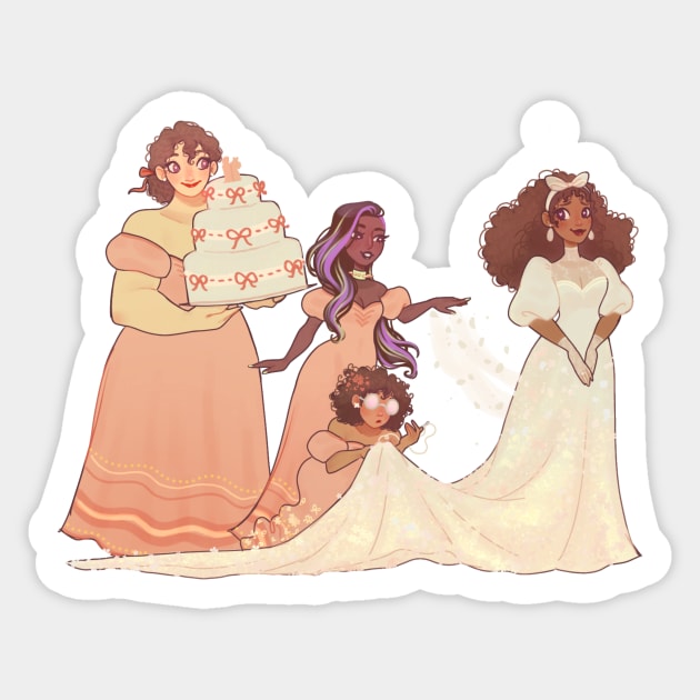 Dolores wedding day Sticker by Anemonaii